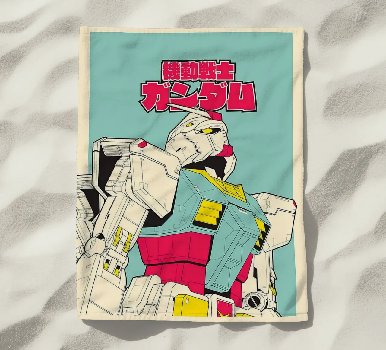 Gundam Robo serviette de plage de Waylons Studio