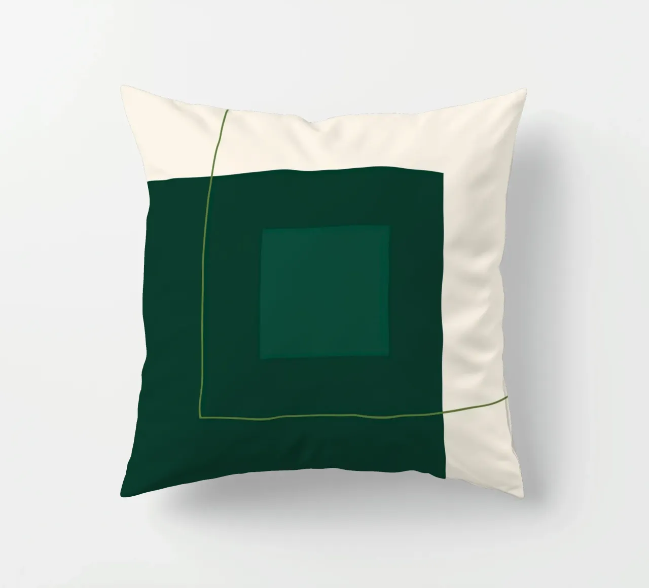 Green Square Composition cuscino da adrianooliveira