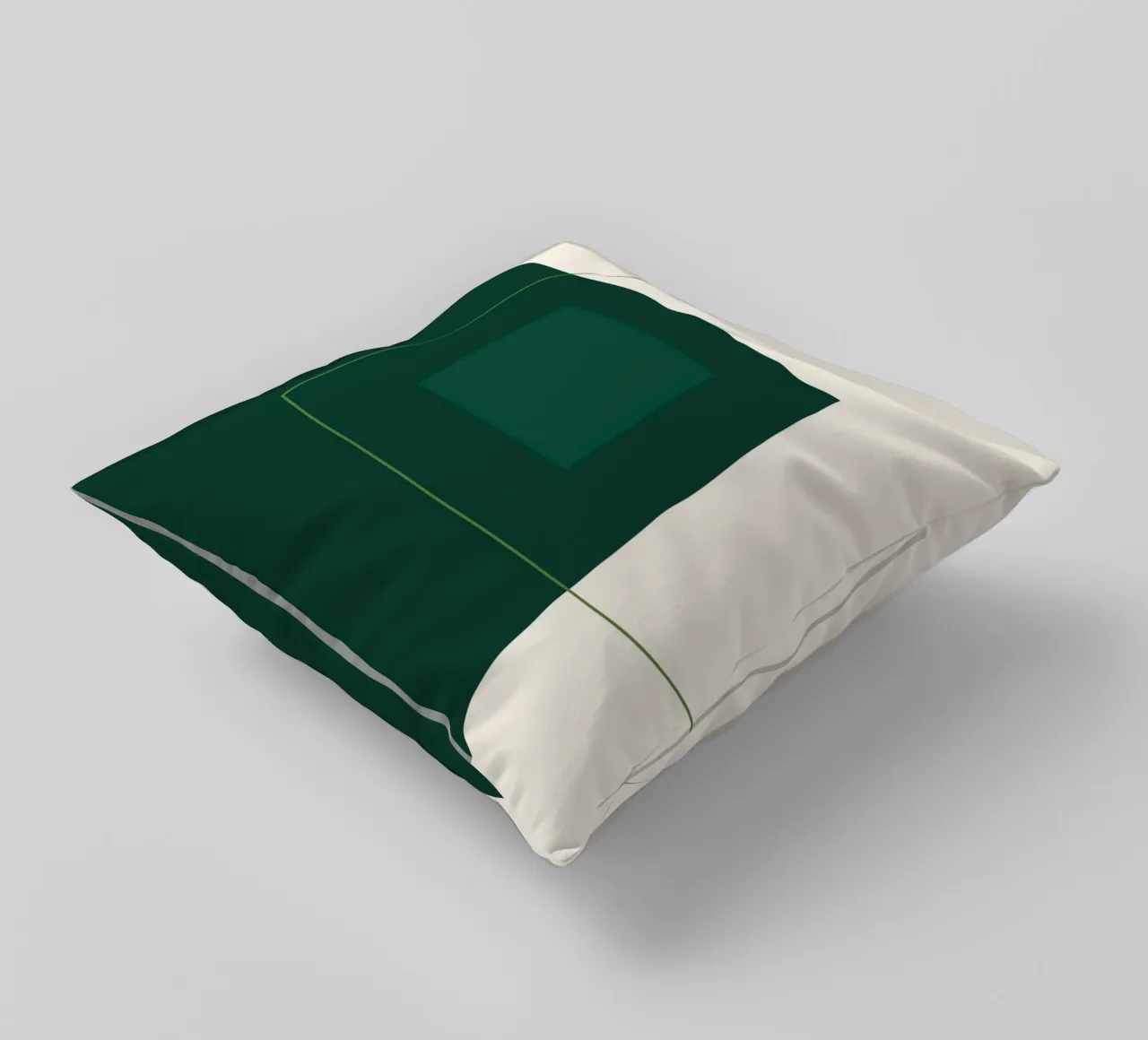 Green Square Composition cuscino da adrianooliveira