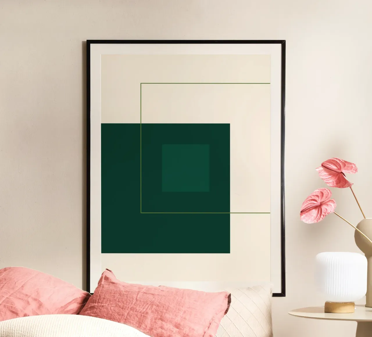 Green Square Composition carta hahnemühle da adrianooliveira