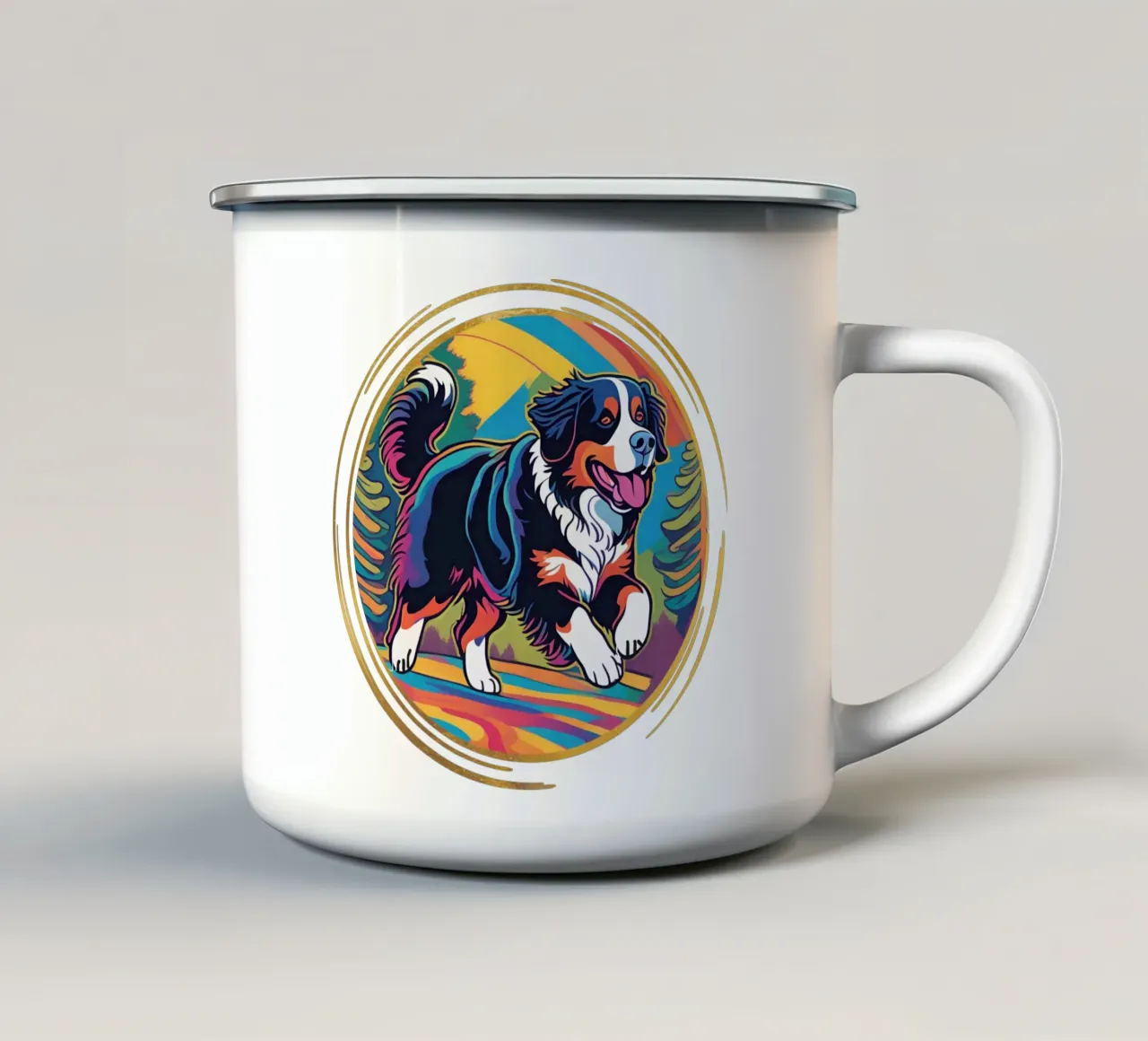 Bernersennen in Bunt #50 tazza in smalto da Yumis.Beargang.and.Me