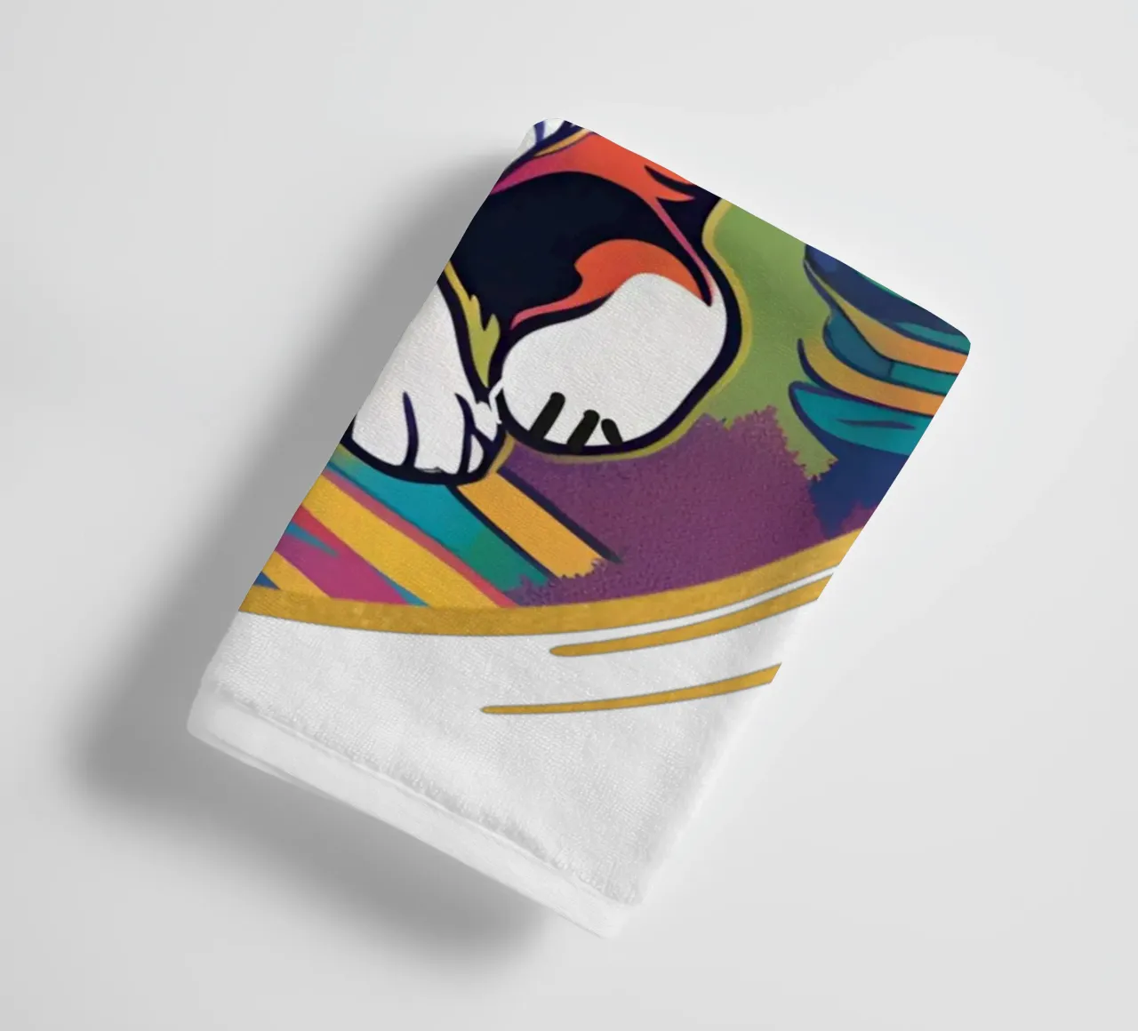Bernersennen in Bunt #50 badhanddoek van Yumis.Beargang.and.Me