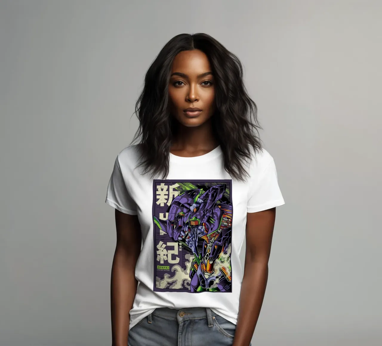 Evangelion Senpai t-shirt da donna da Waylons Studio