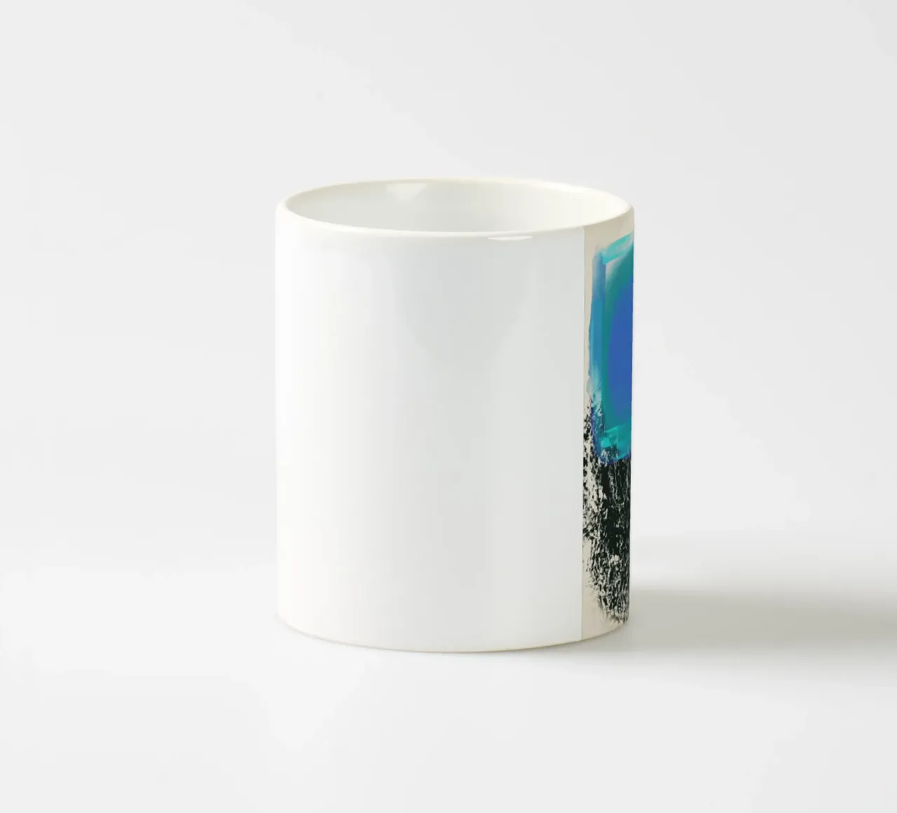Groot neon abstract zwembad keramische mok van Little Dean