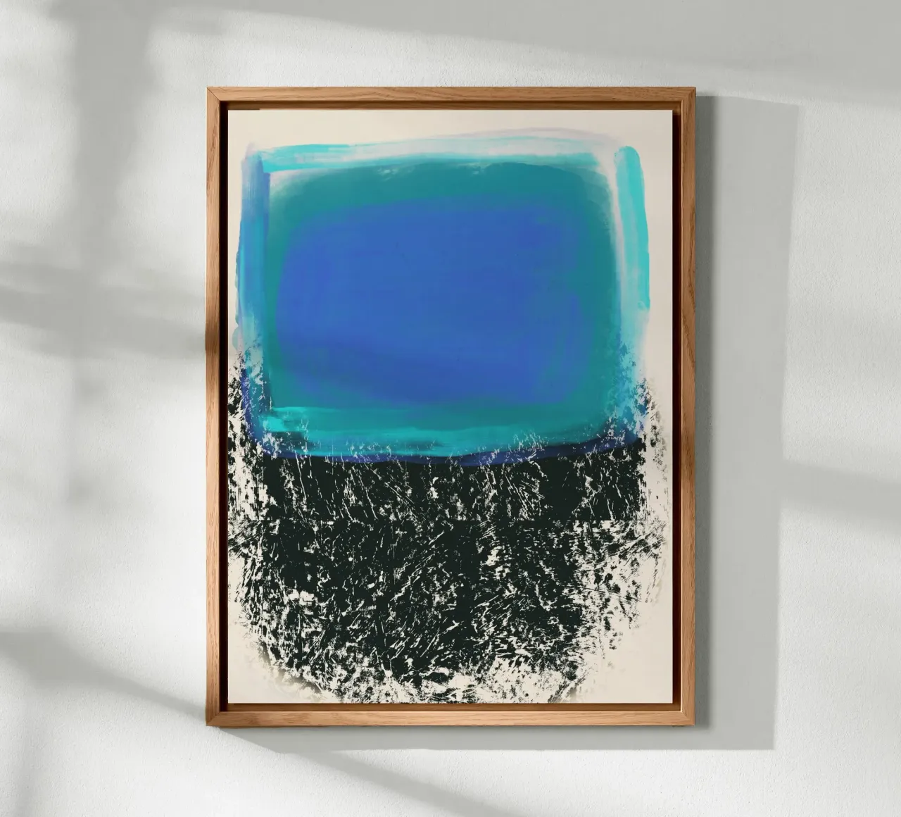 Large Neon abstract pool forex plate by Little Dean