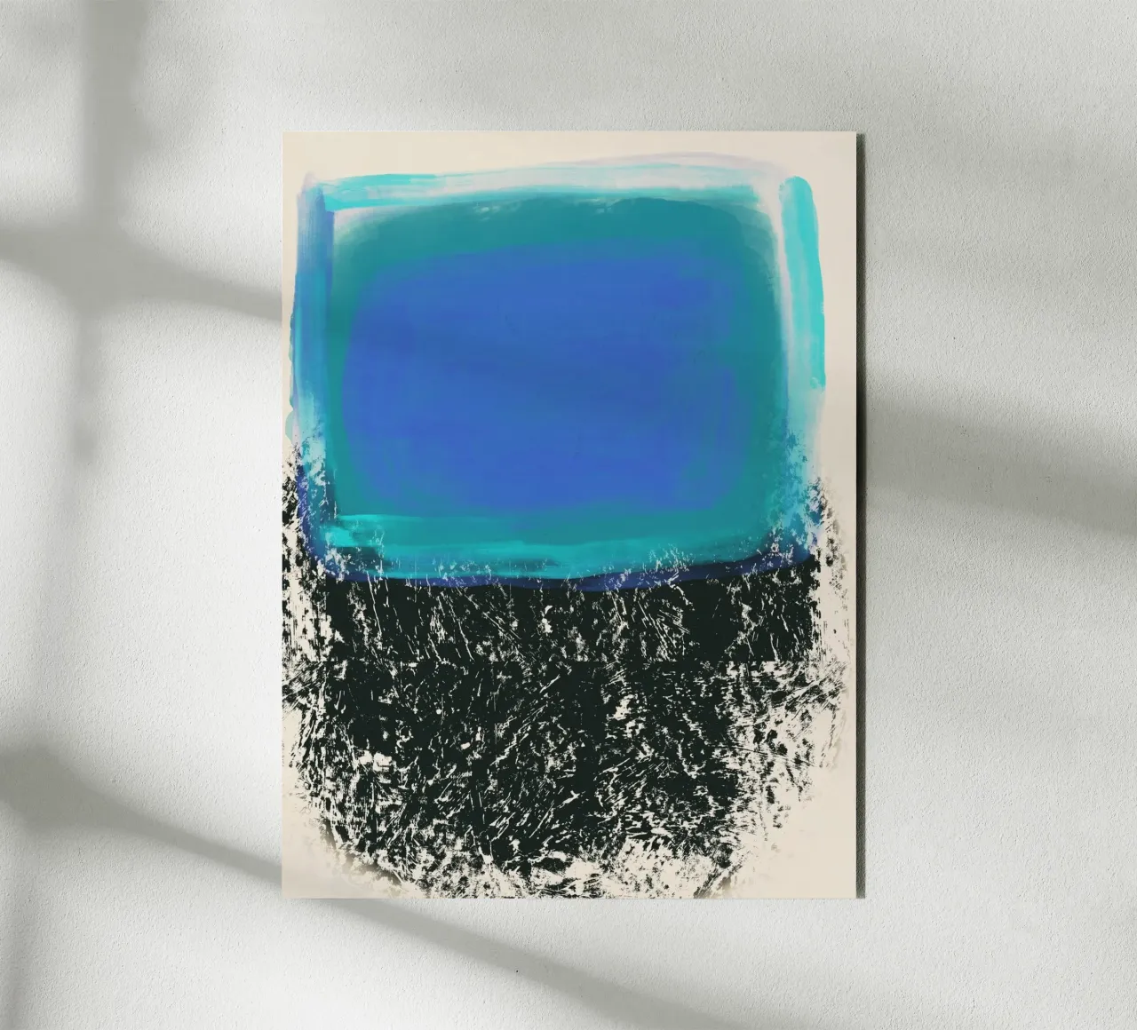 Large Neon abstract pool forex plate by Little Dean