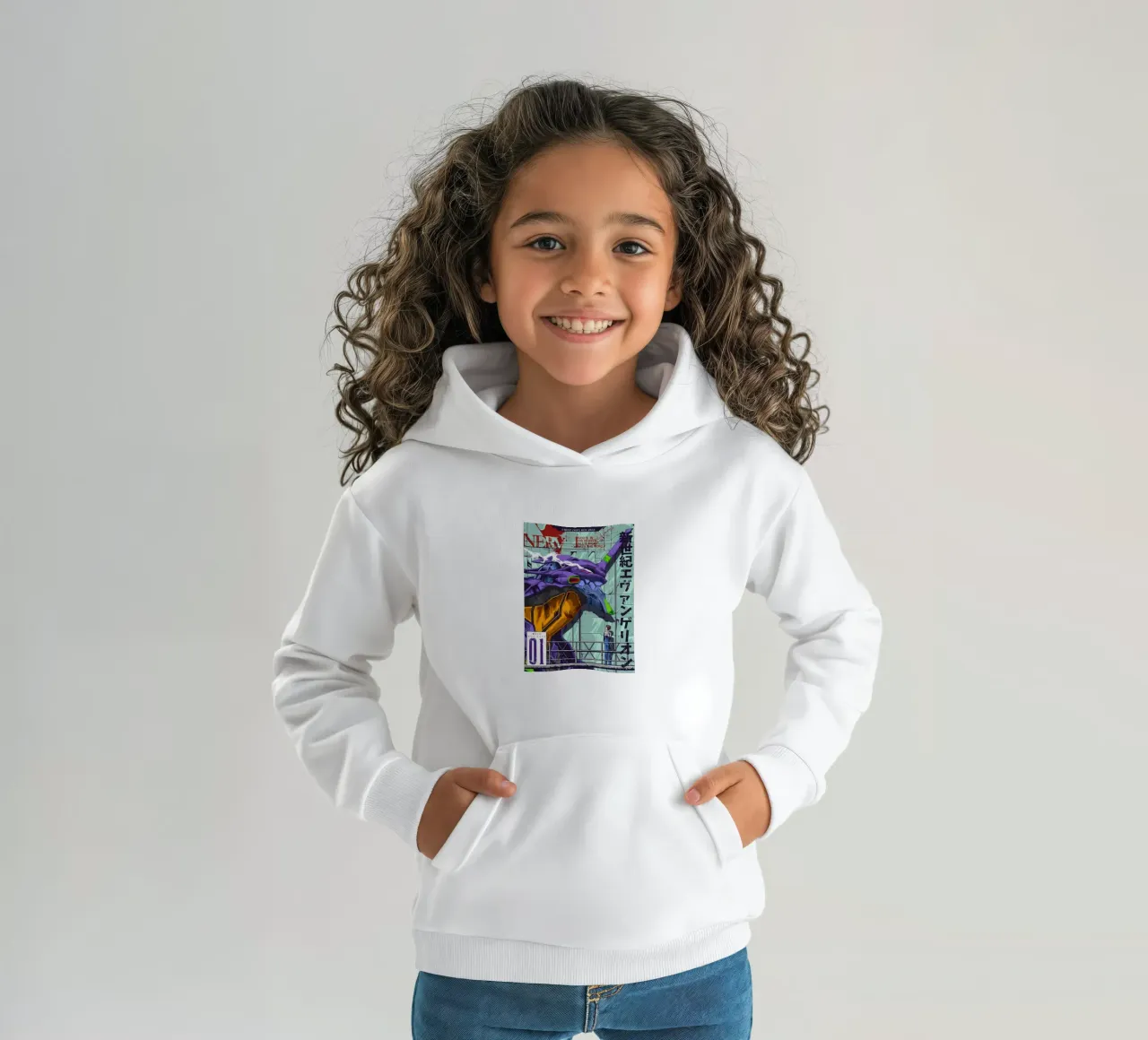Robo n. 1 felpa bambino con cappuccio da Waylons Studio