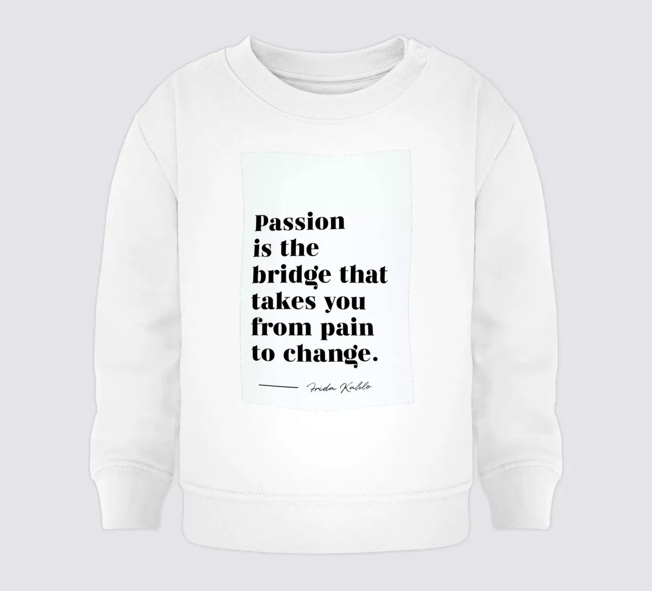 Passion is the Bridge felpa neonato da typed