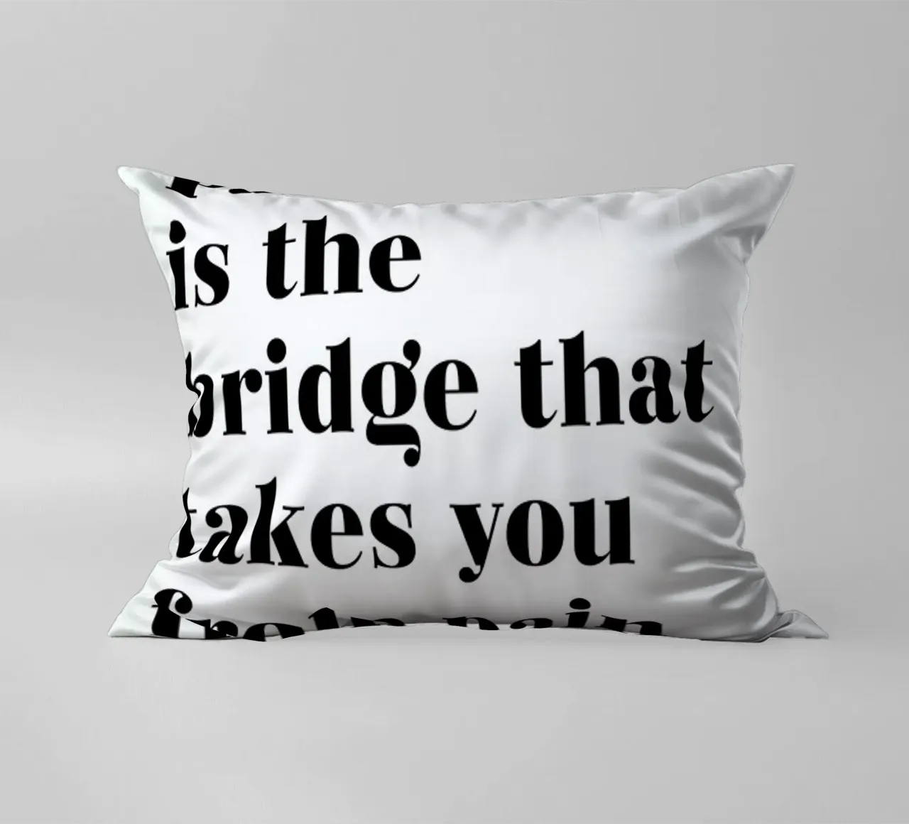 Passion is the Bridge cuscino da typed
