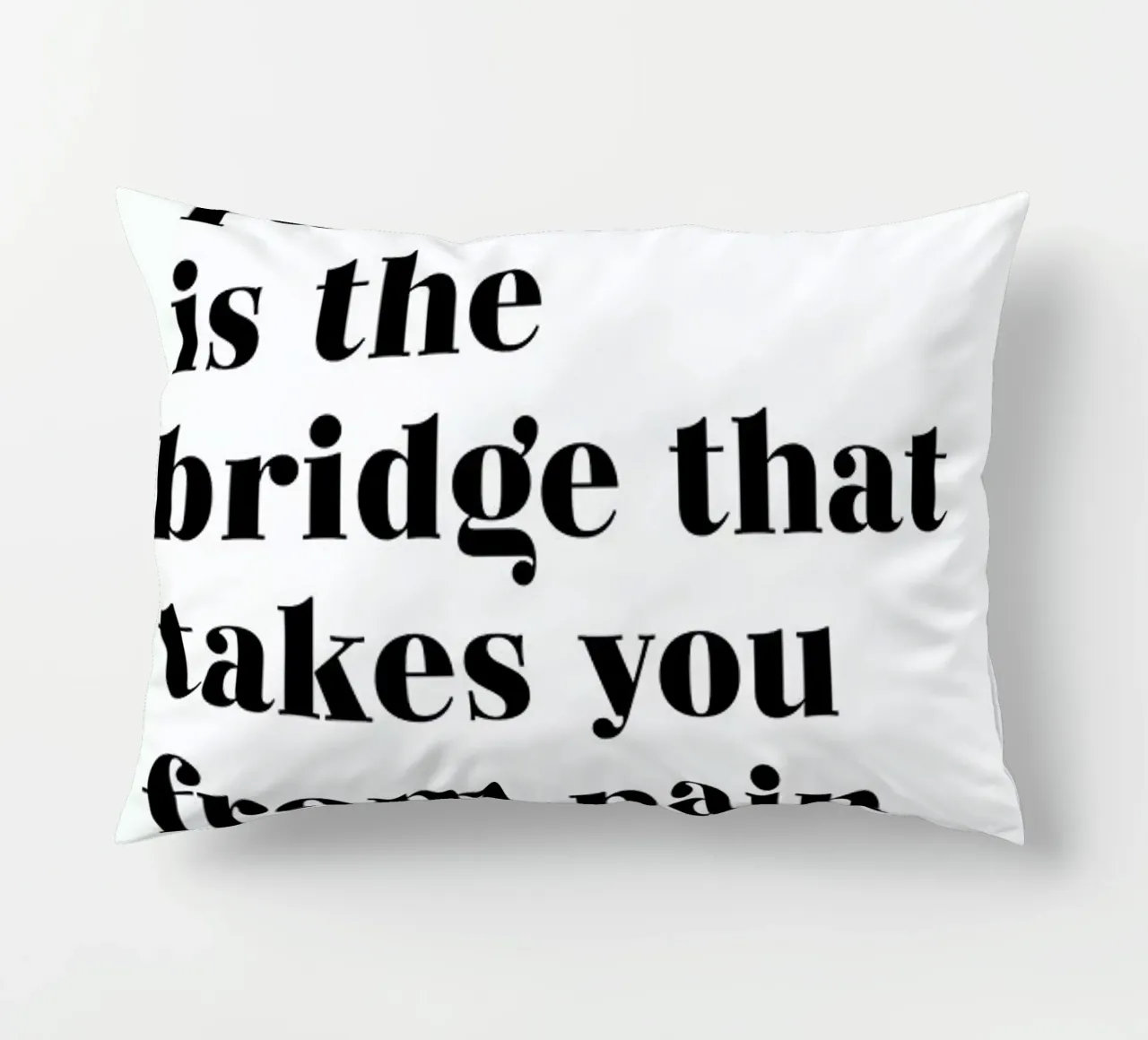 Passion is the Bridge cuscino da typed