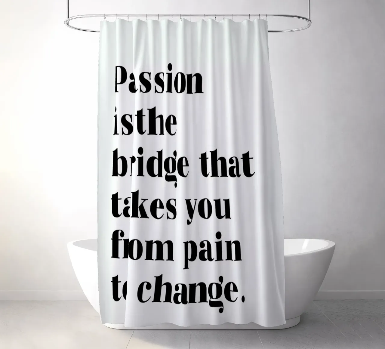 Passion is the Bridge tenda da doccia da typed