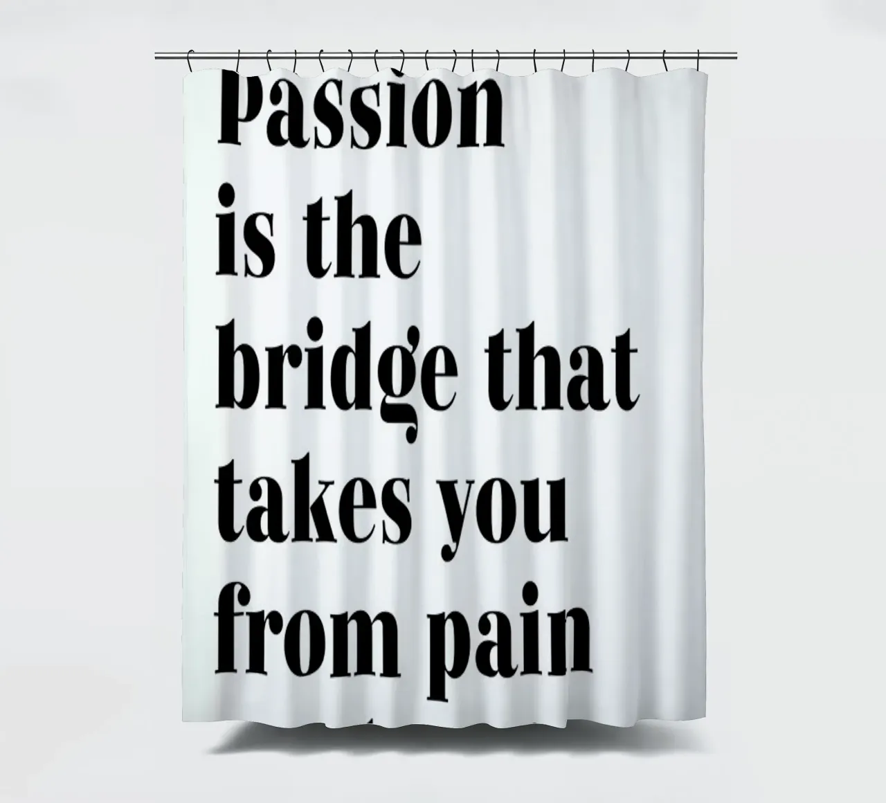 Passion is the Bridge tenda da doccia da typed