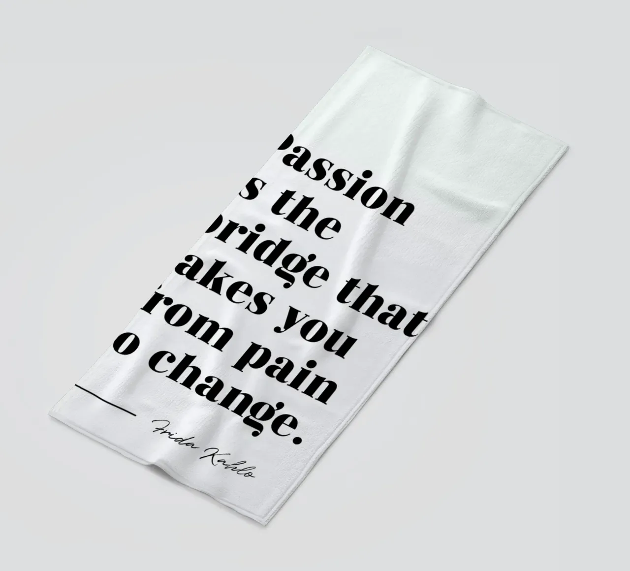 Passion is the Bridge telo mare da typed
