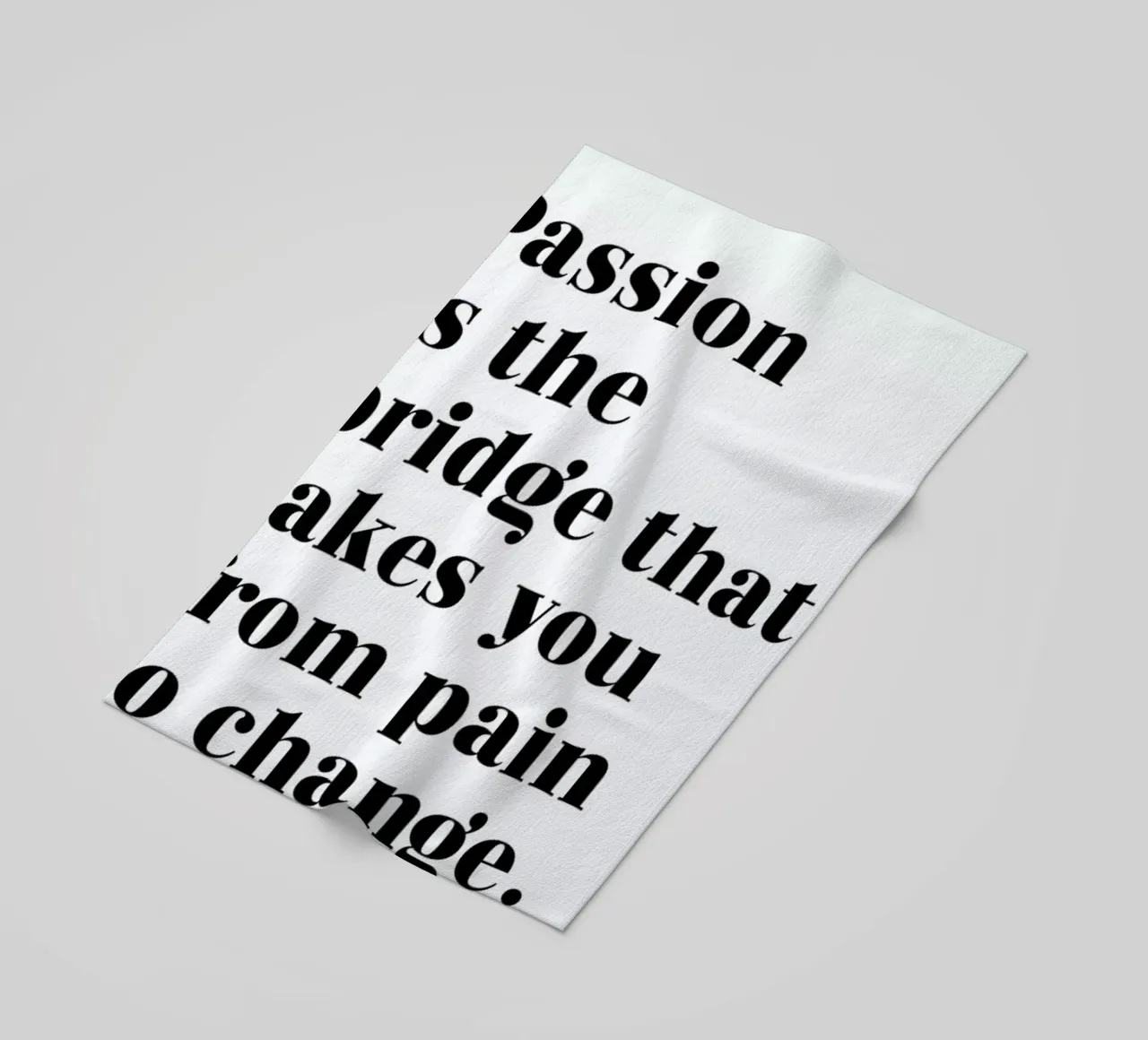 Passion is the Bridge telo mare da typed