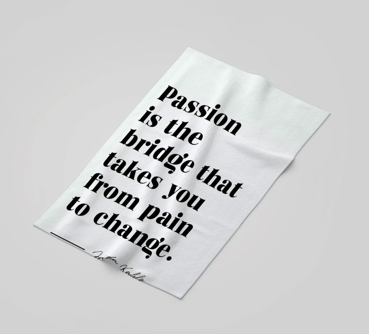 Passion is the Bridge telo mare da typed