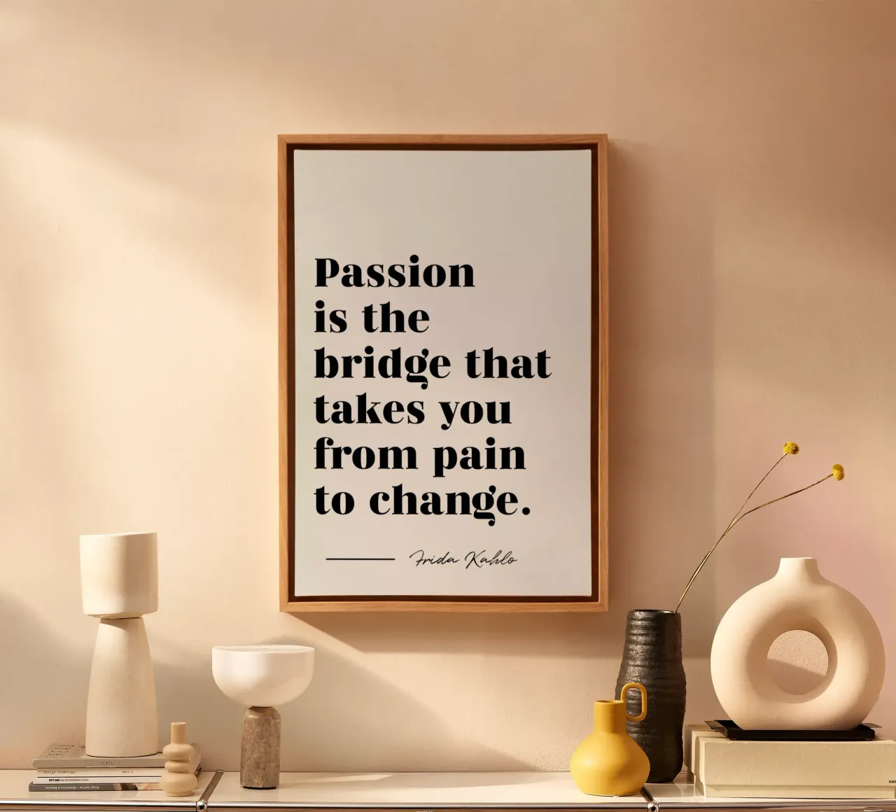 Passion is the Bridge tela da typed