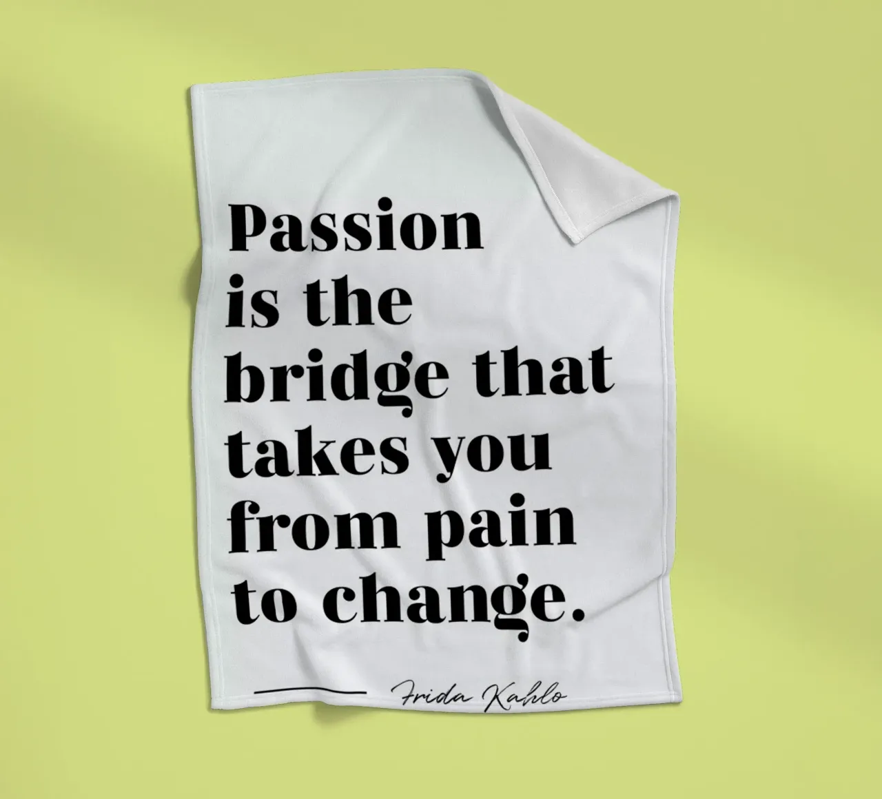 Passion is the Bridge coperta in pile da typed