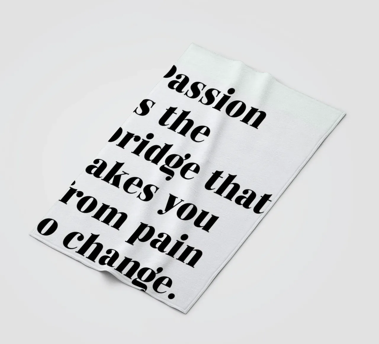 Passion is the Bridge coperta in pile da typed