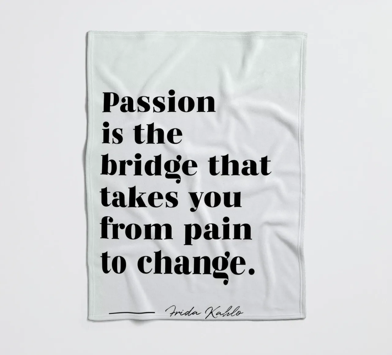 Passion is the Bridge coperta in pile da typed