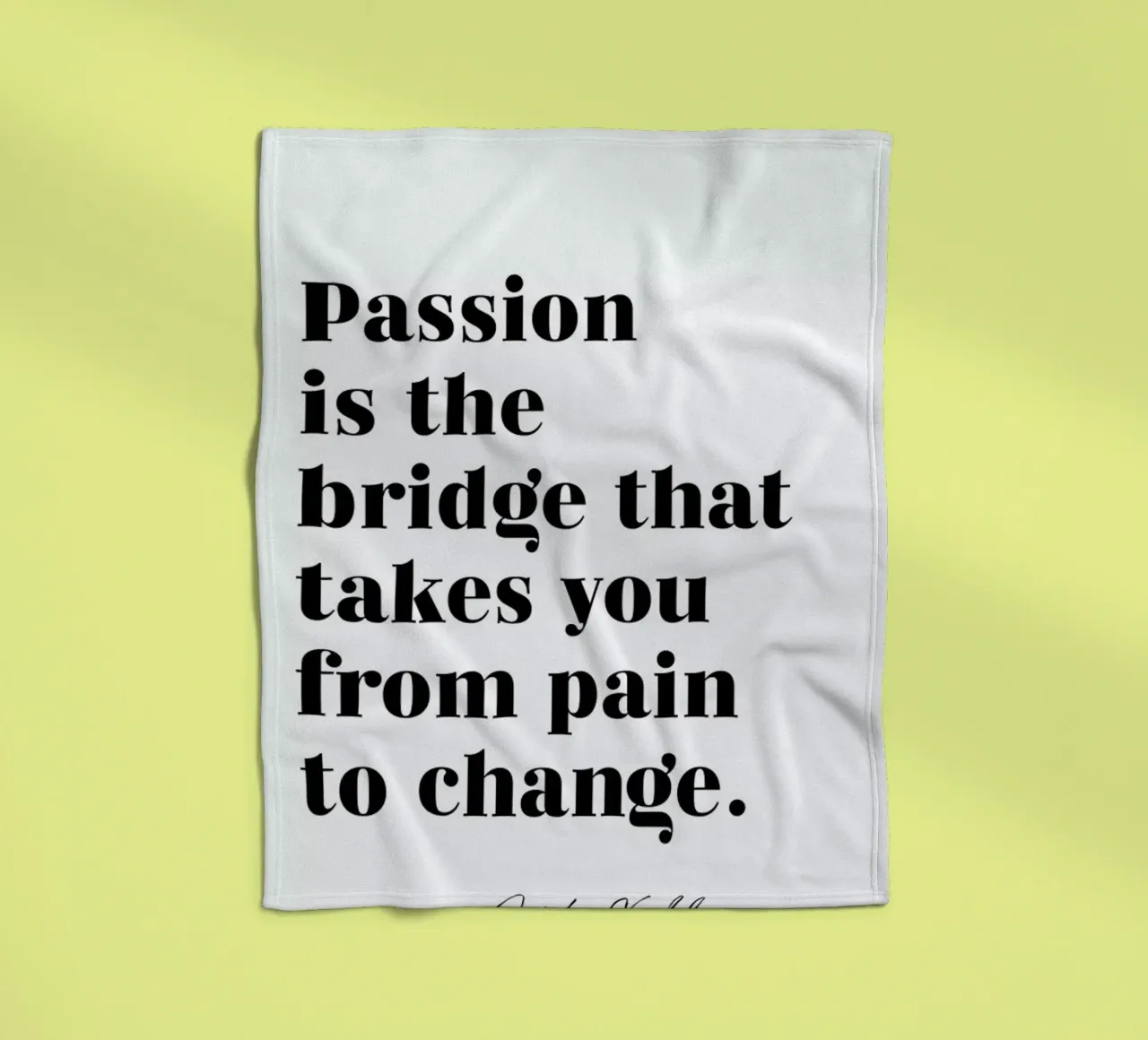 Passion is the Bridge coperta in pile da typed