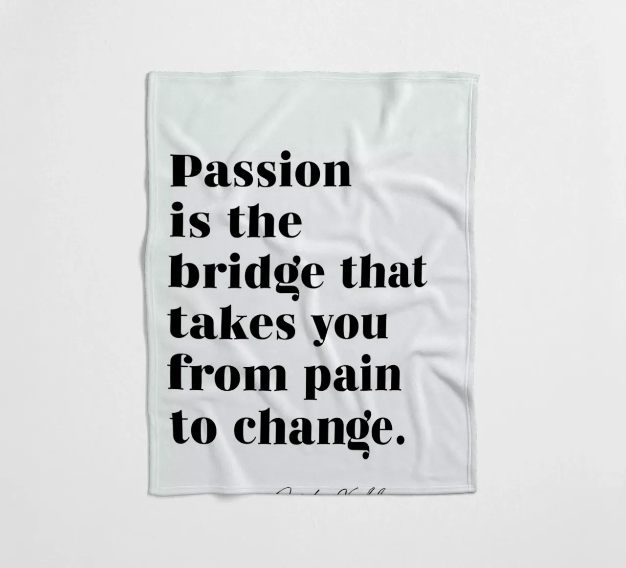 Passion is the Bridge coperta in pile da typed