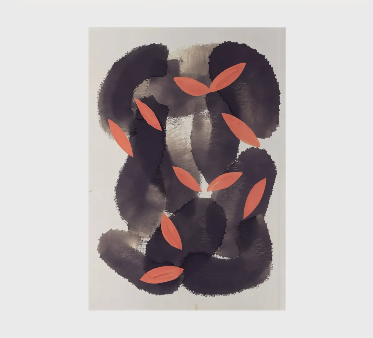 Brush work bold abstract notebook by Little Dean