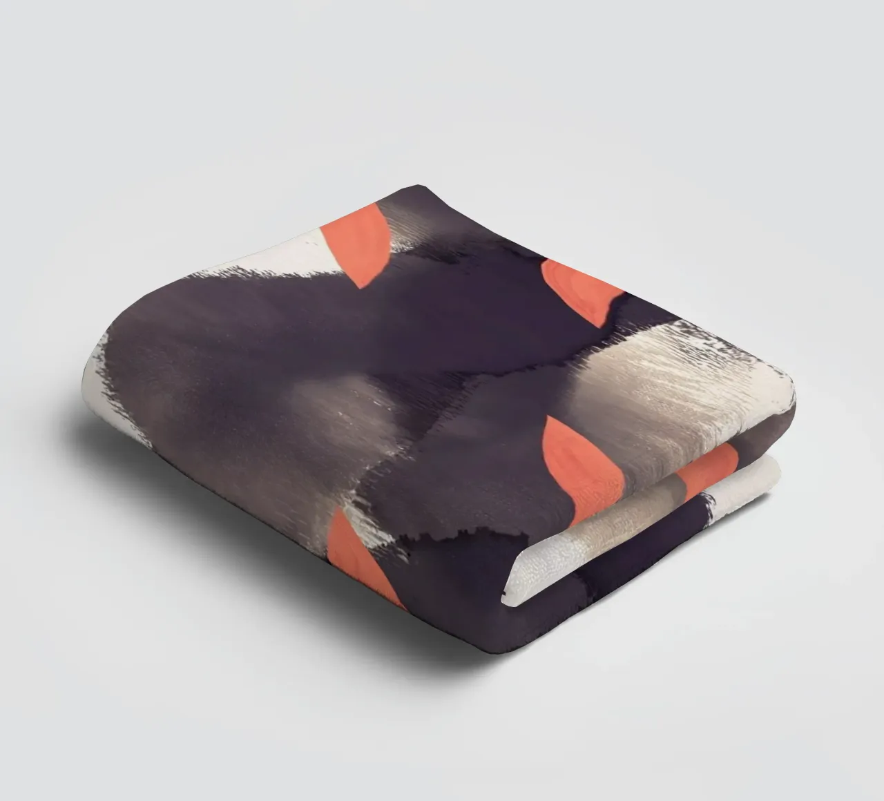 Brush work bold abstract towel by Little Dean