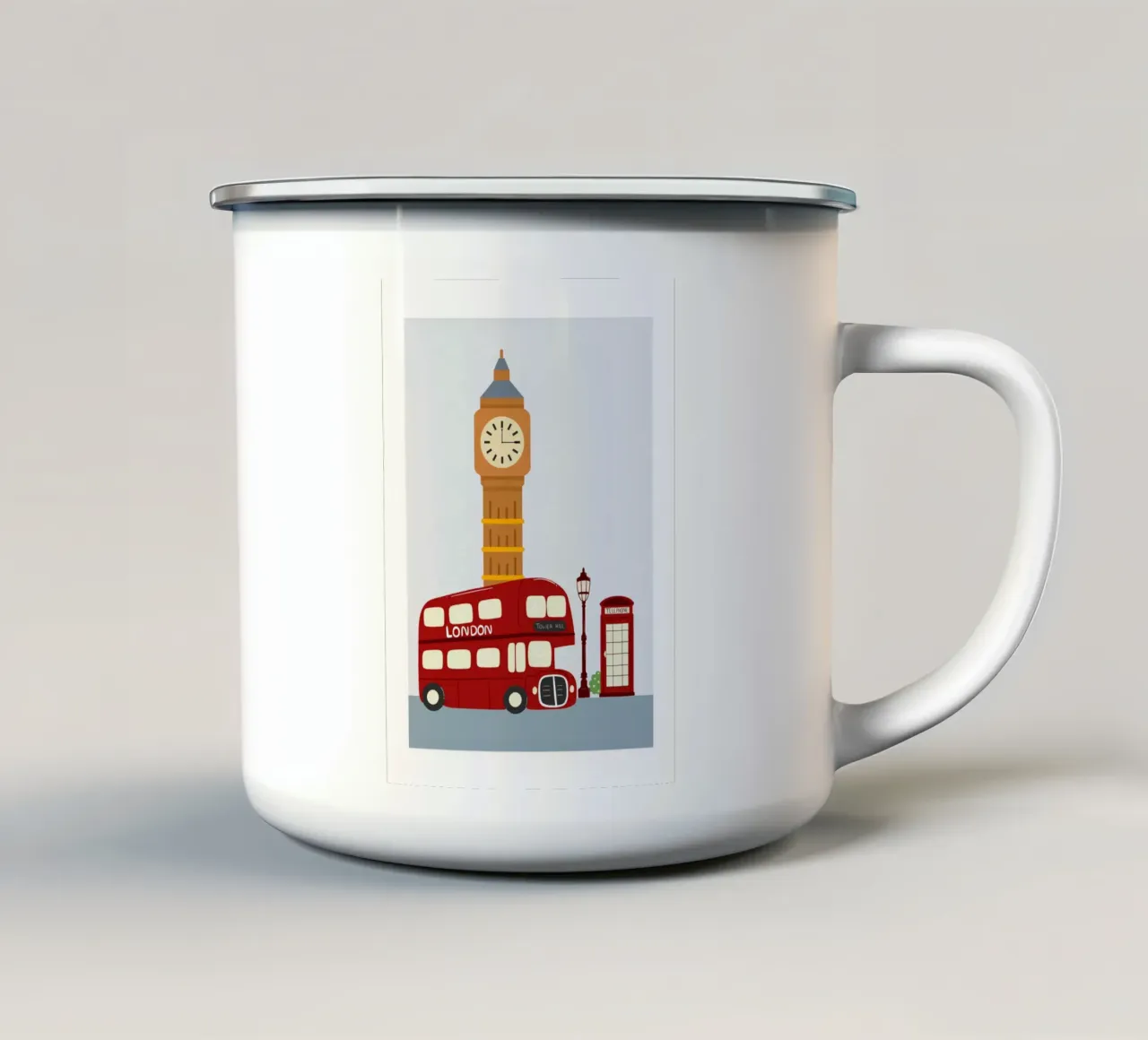 London Calling taza de esmalte de Sprouts & Sparks