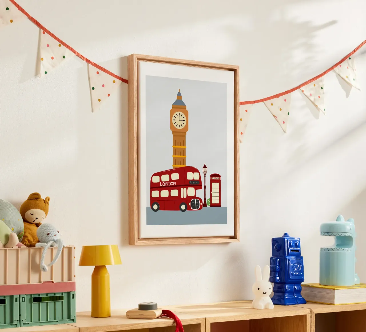London Calling tela con Cornice a cassetta da Sprouts & Sparks