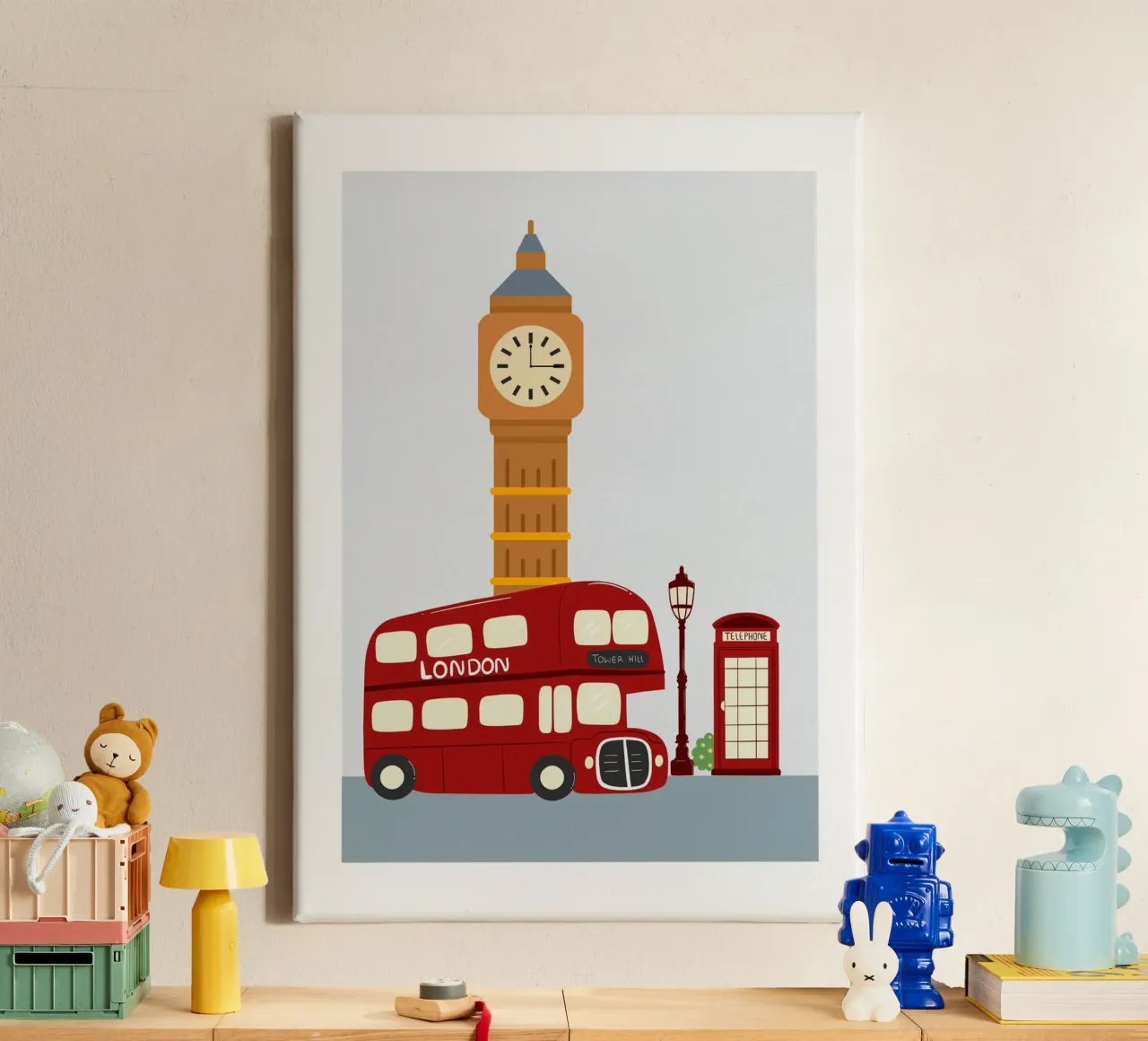 London Calling tela con Cornice a cassetta da Sprouts & Sparks