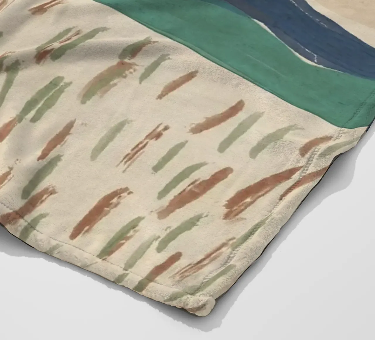 Große Landschaft im japanischen Stil ohne Titel Fleecedecke von Little Dean