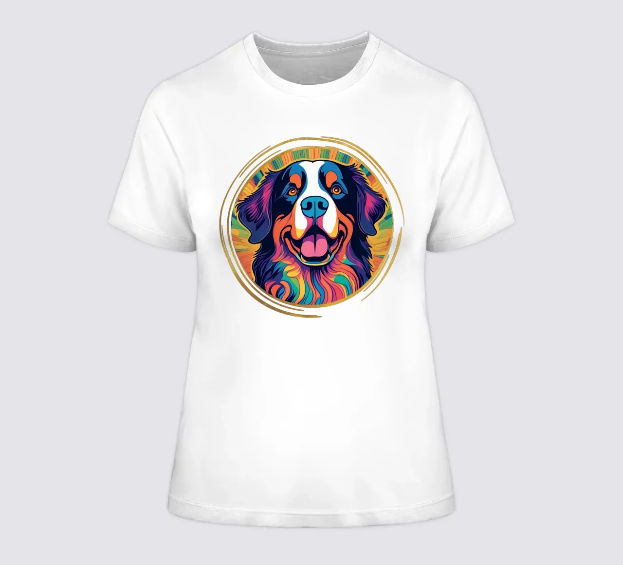 Bernersennen in Bunt #51 women's fitted t-shirt by Yumis.Beargang.and.Me