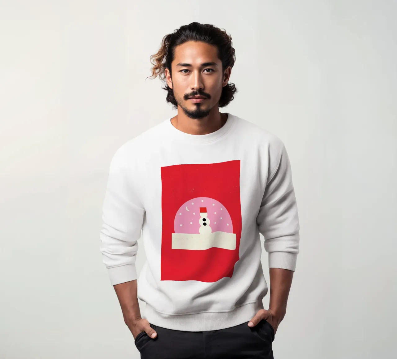 Snowman Snowglobe felpa da daylight design studio