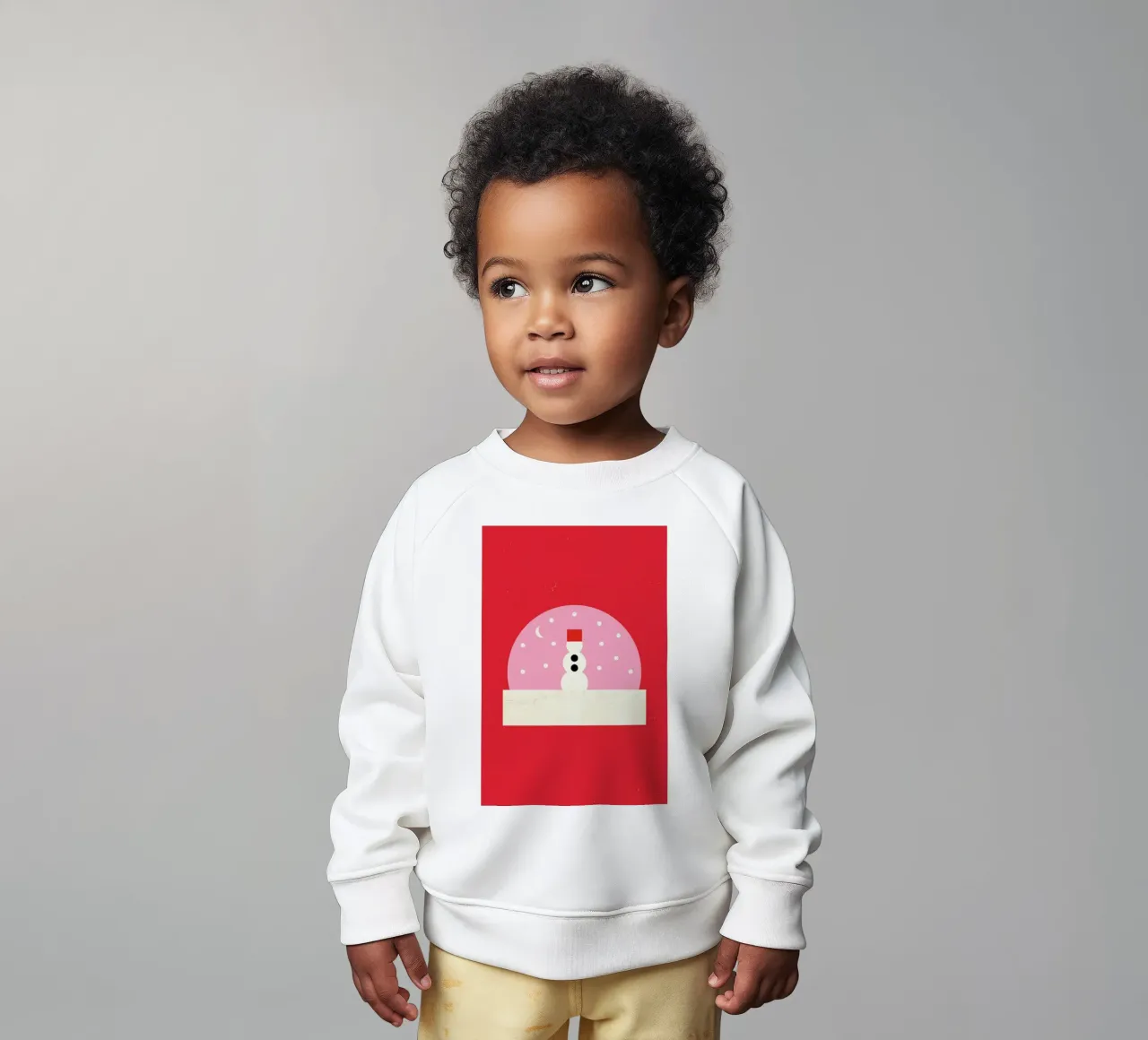Snowman Snowglobe sudadera de bebé de daylight design studio