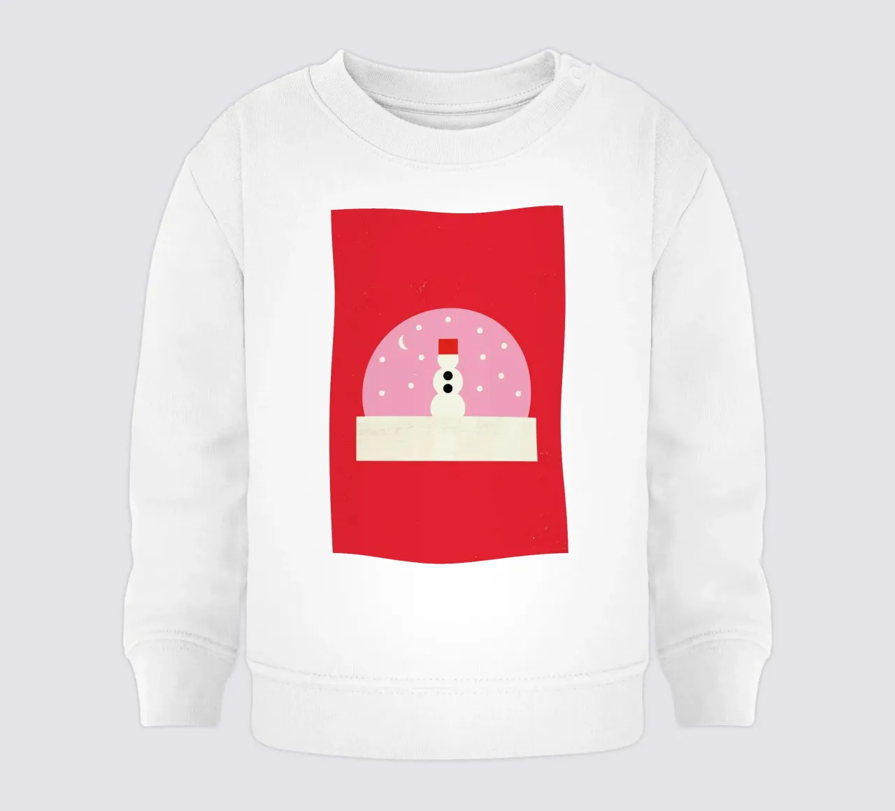 Snowman Snowglobe sudadera de bebé de daylight design studio