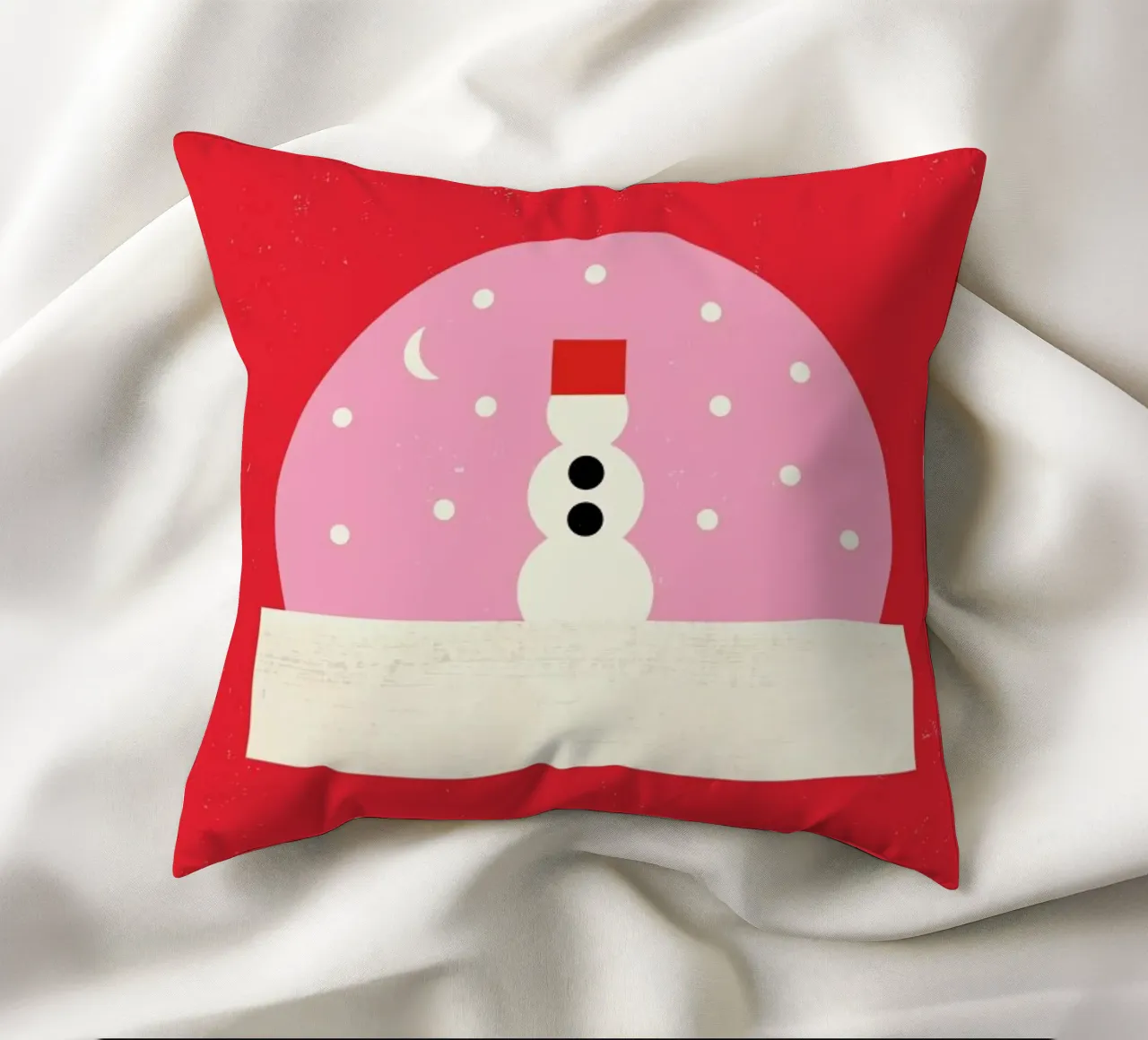 Snowman Snowglobe cuscino da daylight design studio
