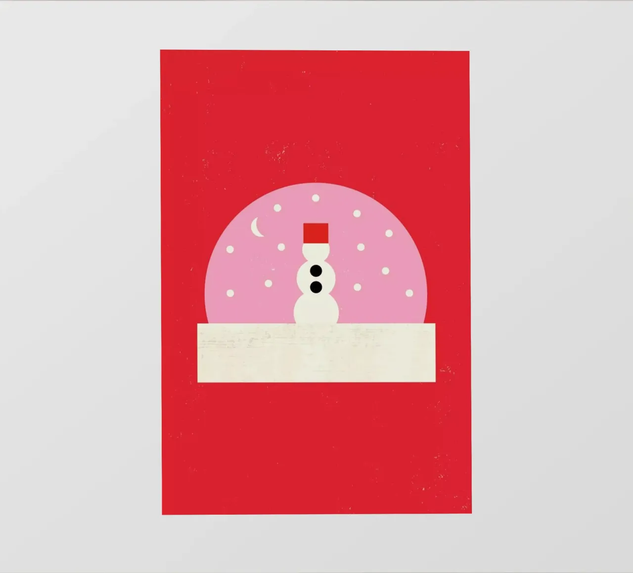 Snowman Snowglobe pvc cover by daylight design studio