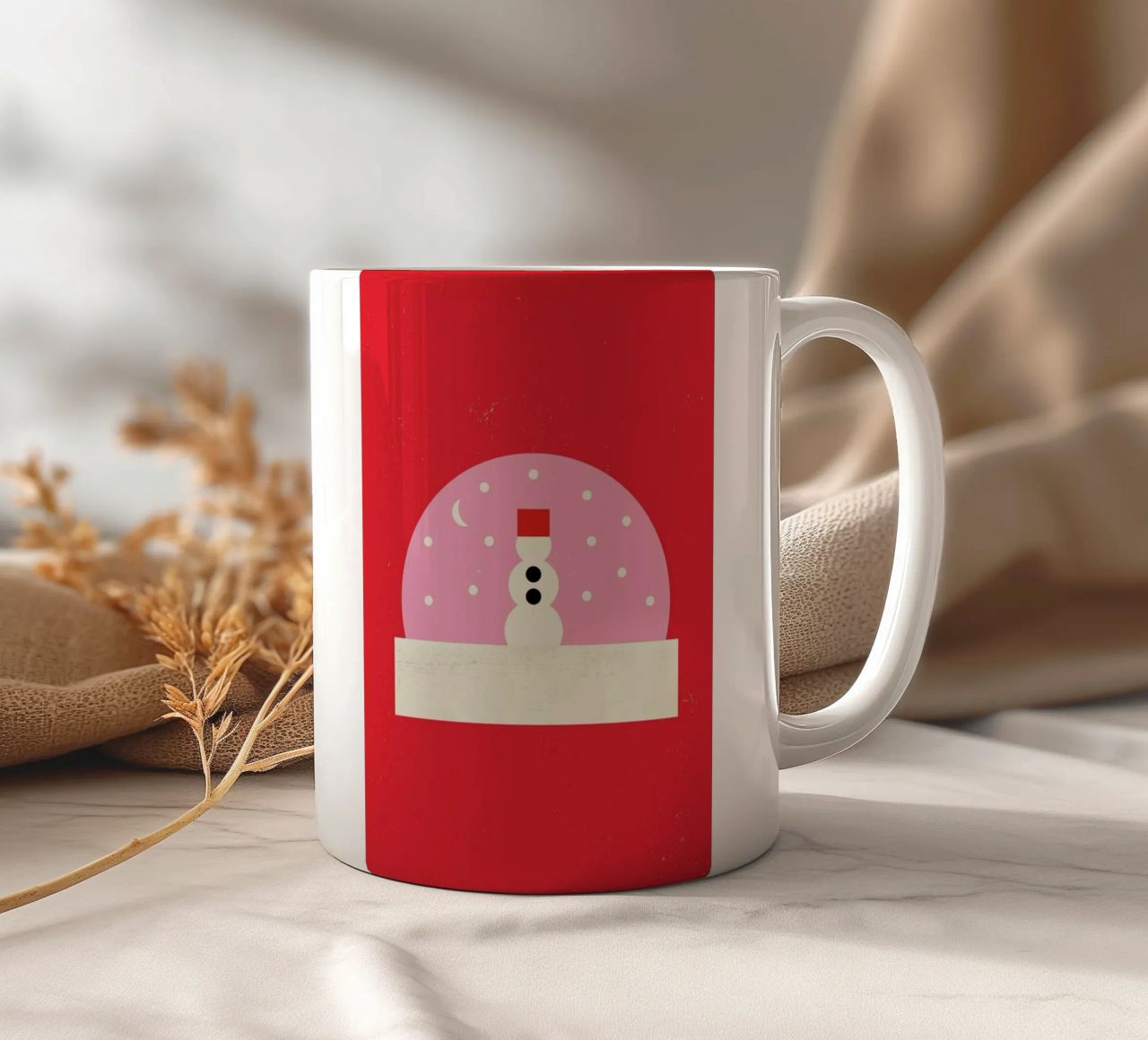 Snowman Snowglobe tazza in ceramica da daylight design studio