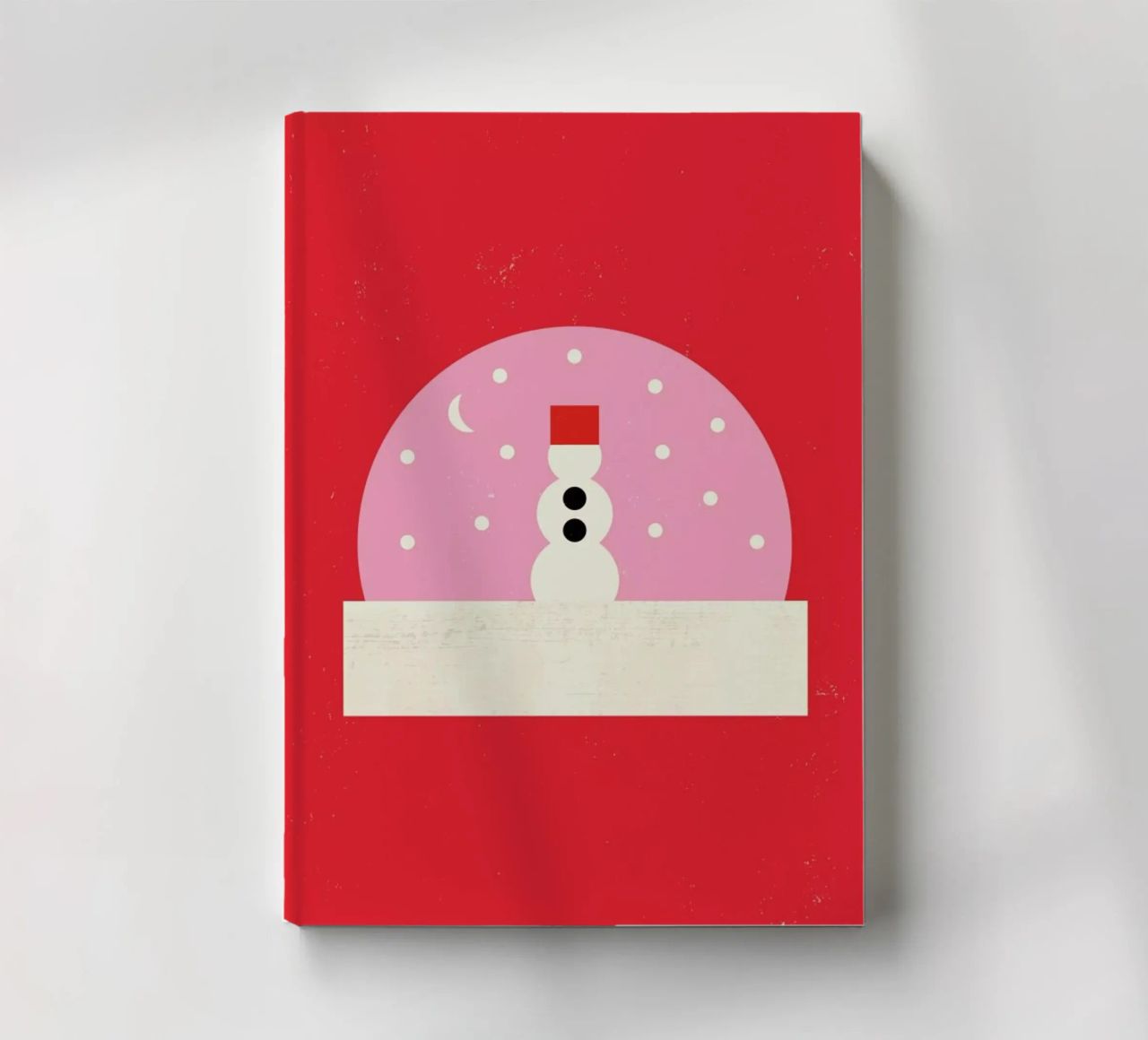 Snowman Snowglobe notebook by daylight design studio