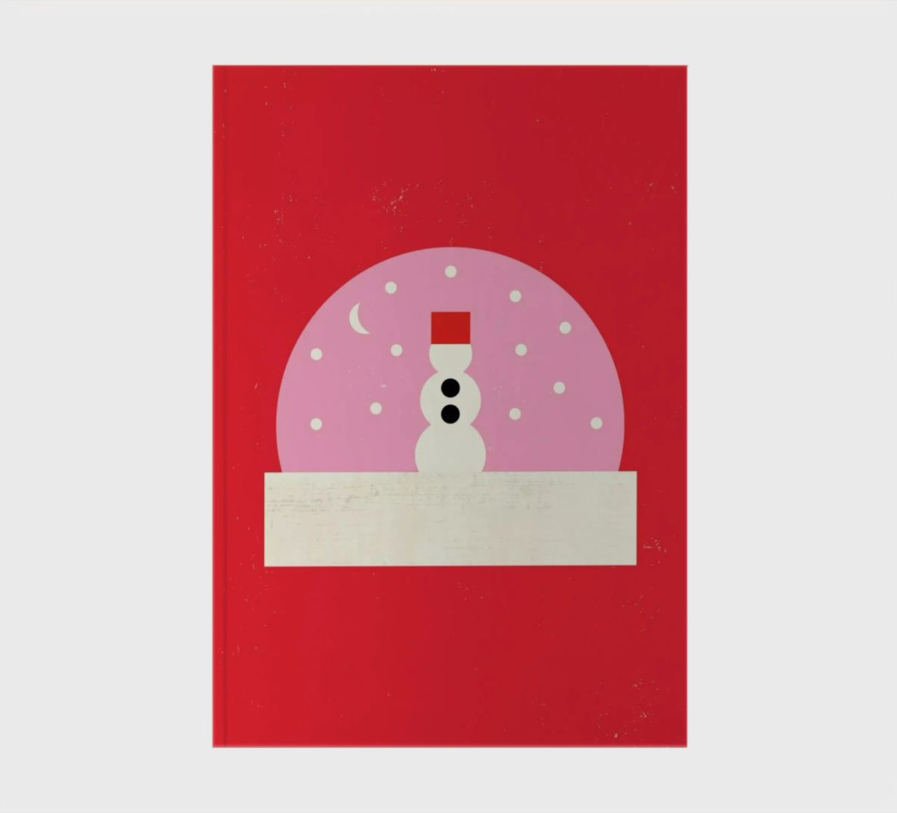 Snowman Snowglobe notebook by daylight design studio