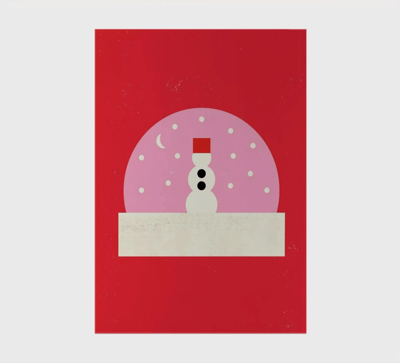 Snowman Snowglobe notebook by daylight design studio