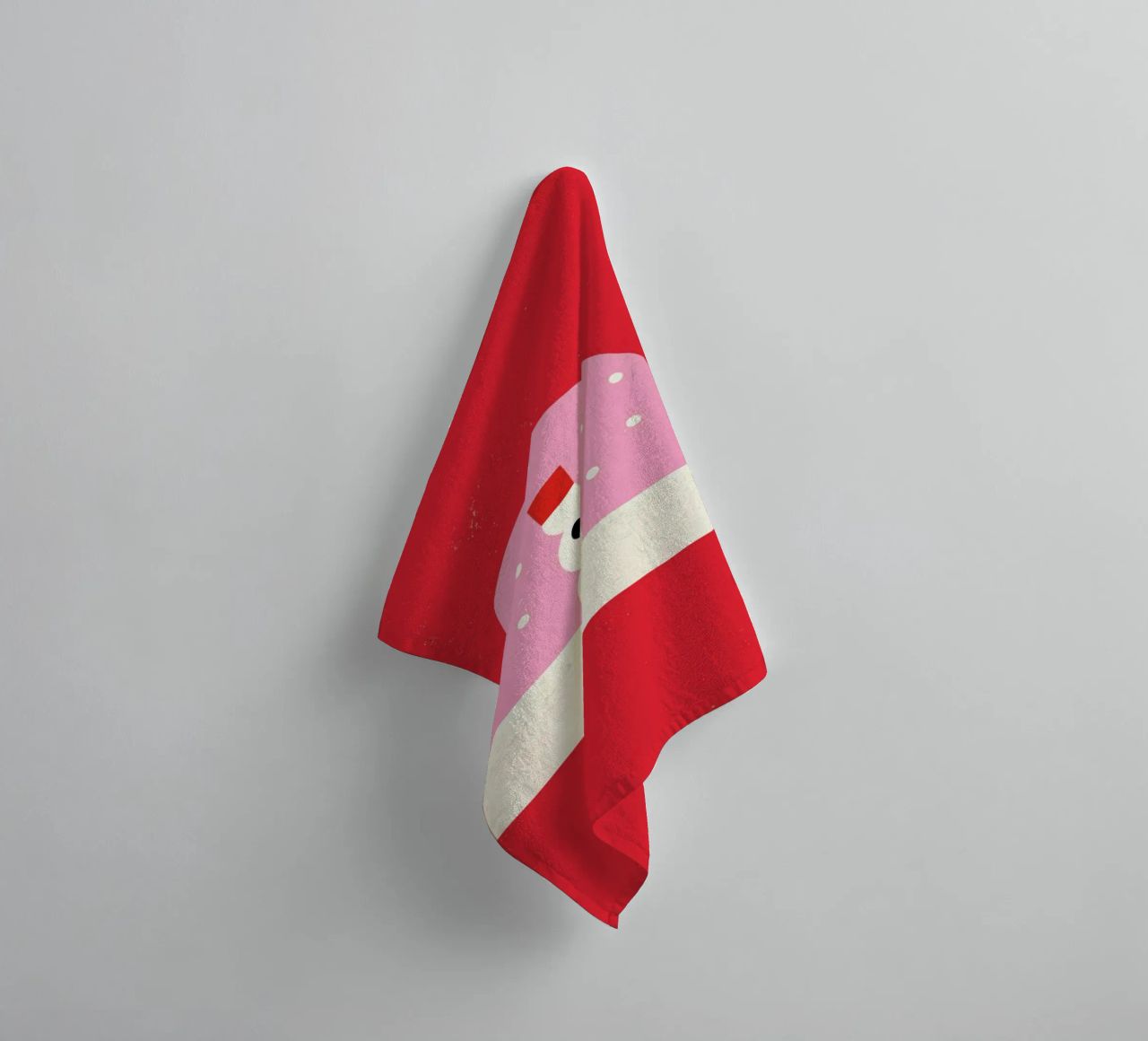 Snowman Snowglobe towel by daylight design studio