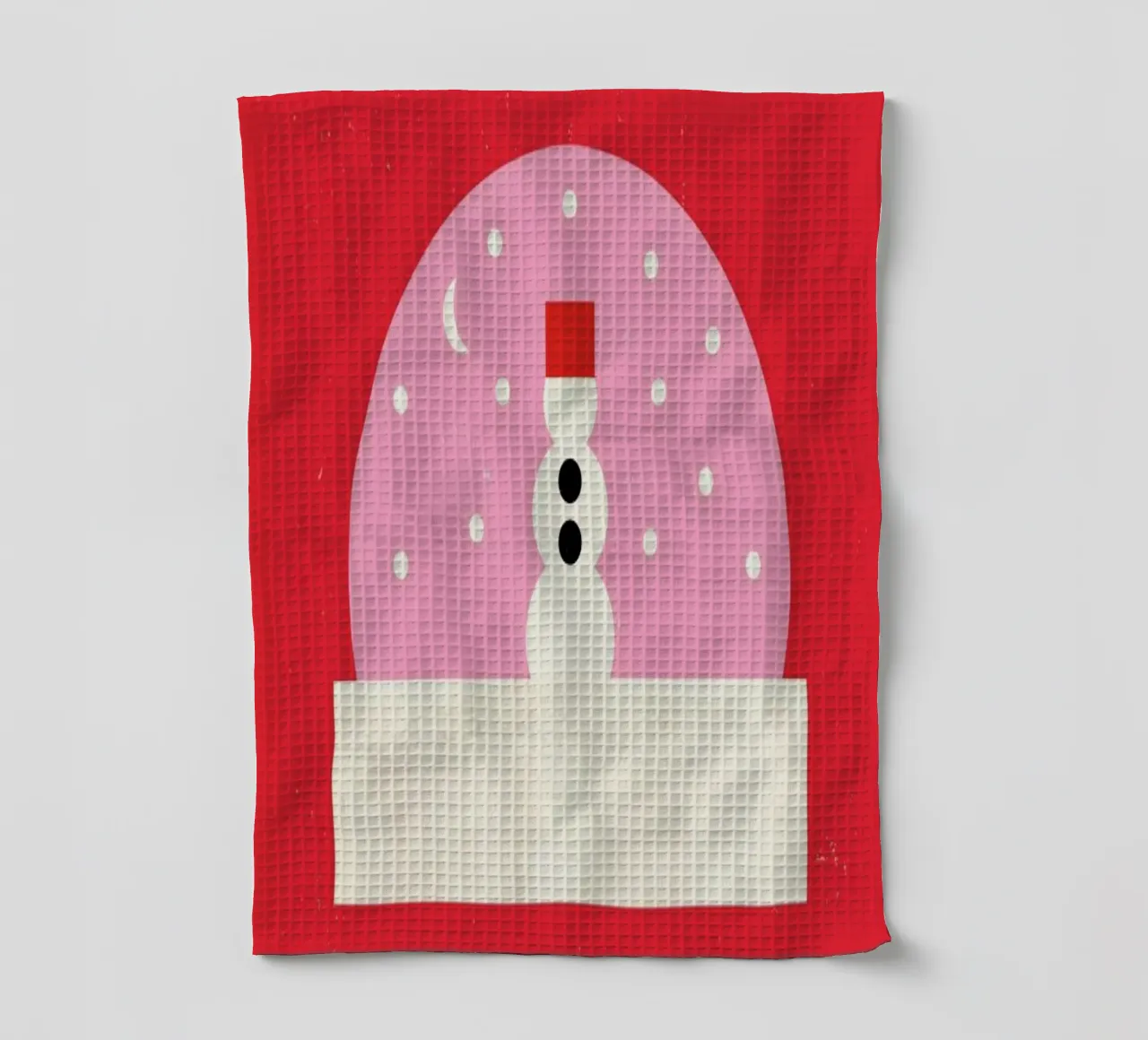 Snowman Snowglobe Geschirrtuch von daylight design studio