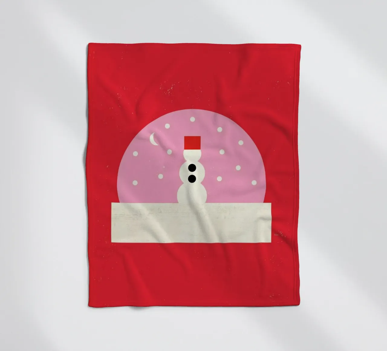 Snowman Snowglobe coperta in pile da daylight design studio