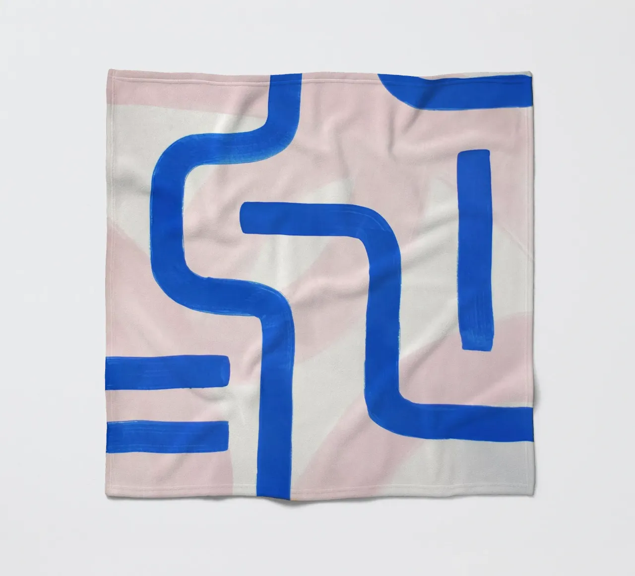 Blue Ways Abstract Painting coperta in pile da adrianooliveira