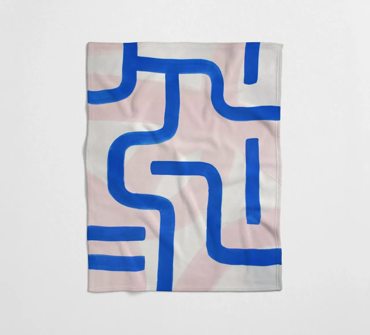 Blue Ways Abstract Painting coperta in pile da adrianooliveira