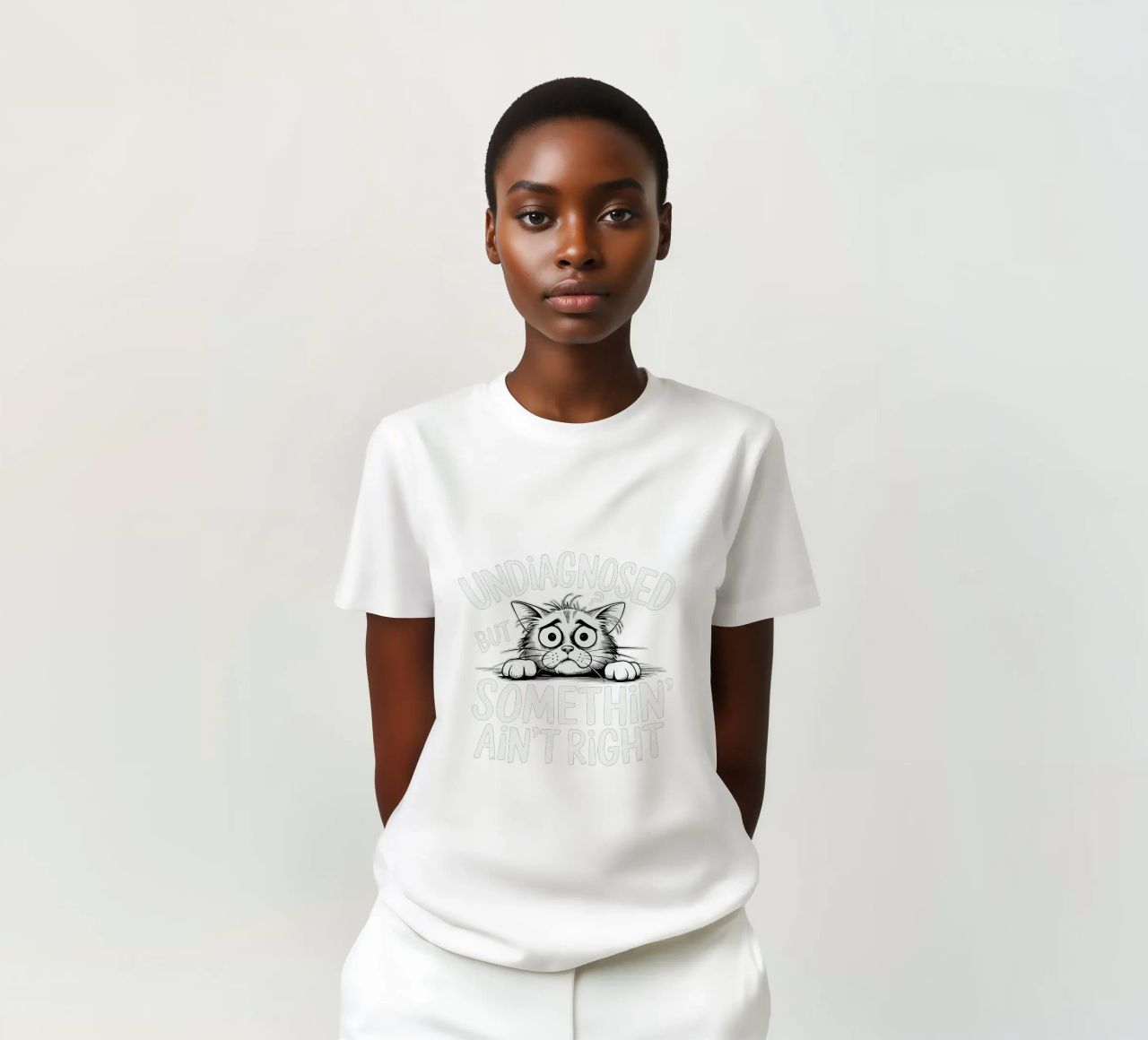 Undiagnosed but something' ain't right t-shirt da edsonramosart