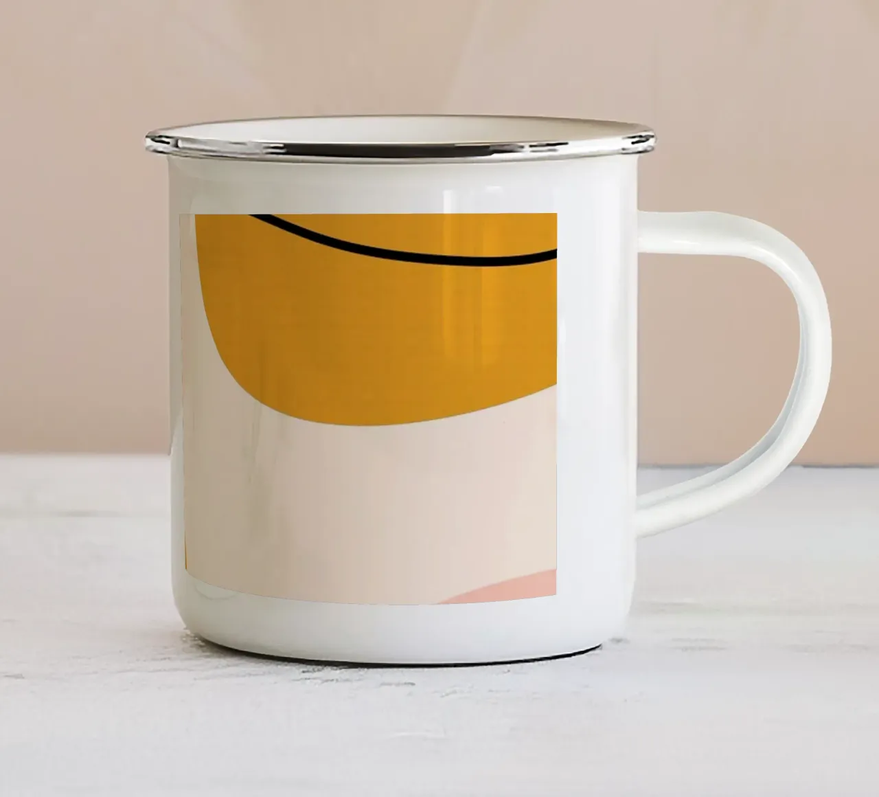 Blob Energie emaille mok van Kintsugi99