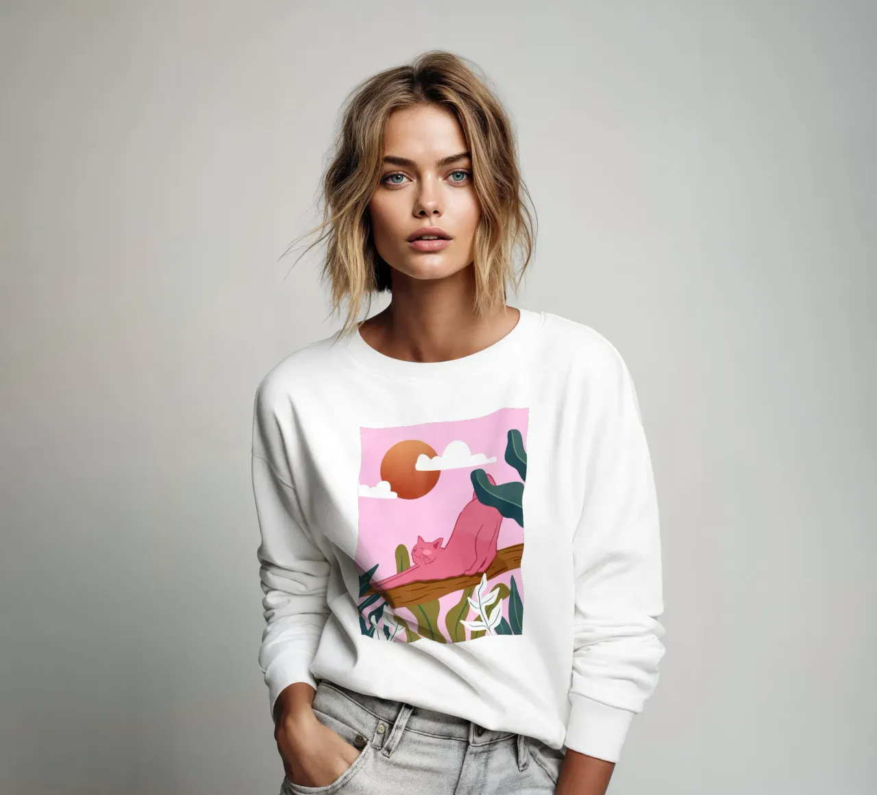 Lazy Stretch sweatshirt by Kintsugi99