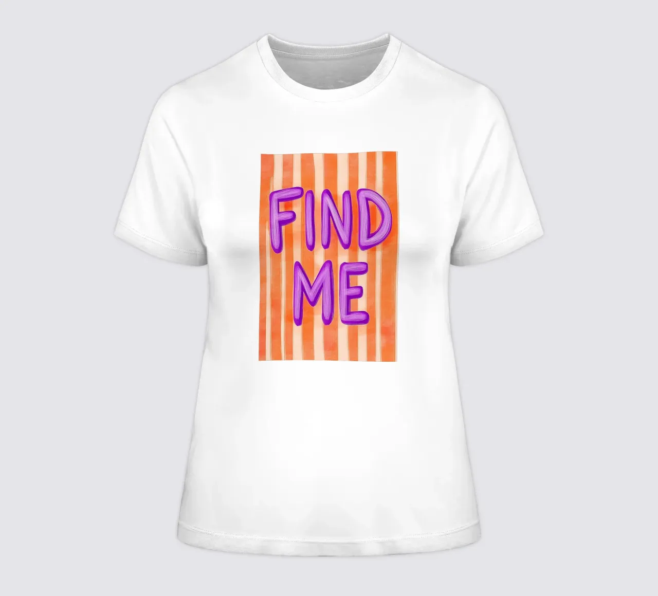 Finde mich, Lila Liebe t-shirt da donna da Carinaprint